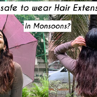Can I wear hair extensions when it is raining