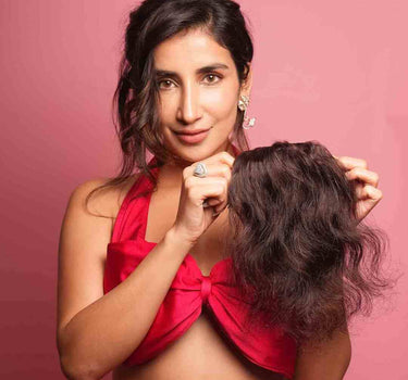 Backcombed Hair Topper - 8 inch - Lace Base | Nish Hair