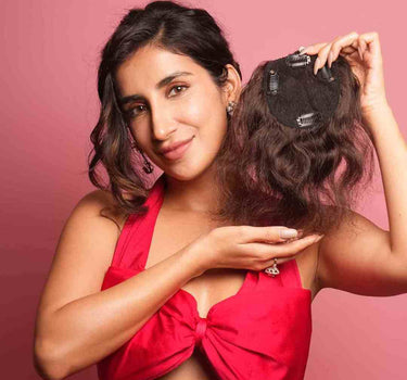 Backcombed Hair Topper - 8 inch - Lace Base | Nish Hair