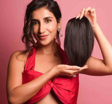 Backcombed Hair Topper - 8 inch - Lace Base | Nish Hair