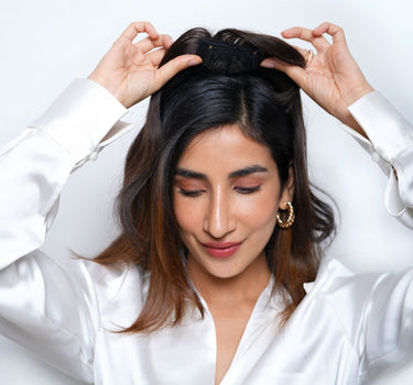 Bangs With Scalp Hair Topper – Silk Base Bangs – Nish Hair