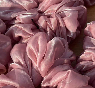 Blush Shimmer Pixie Scrunchie | Nish Hair X Threads by Dinckle