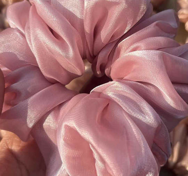 Blush Shimmer Pixie Scrunchie | Nish Hair X Threads by Dinckle