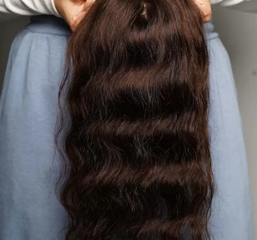 Au Naturel Wavy Curly Scalp Topper – Silk Base Hair Topper | Nish Hair