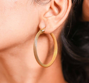 Classic Thick Large Hoop Earrings | Nish Hair X Evil Eye Jewel