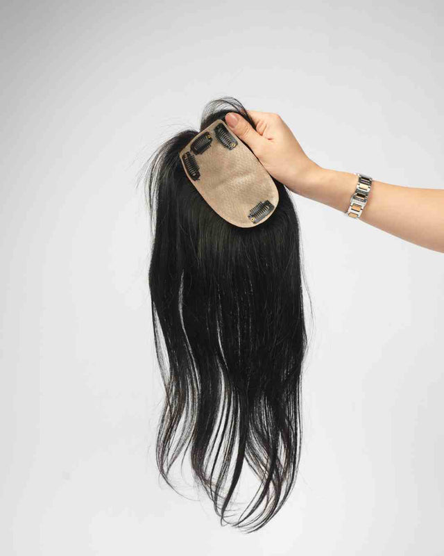 Volume Topper – Silk Base 3×5 Hair Topper, 100% Human Hair| Nish Hair