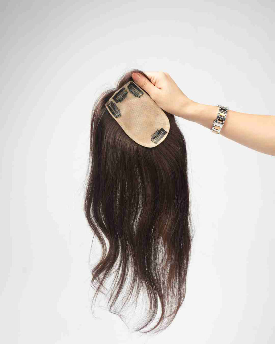 Volume Topper – Silk Base 3×5 Hair Topper, 100% Human Hair| Nish Hair