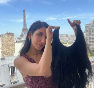 Premium Halo Hair with side Patches Sewn In