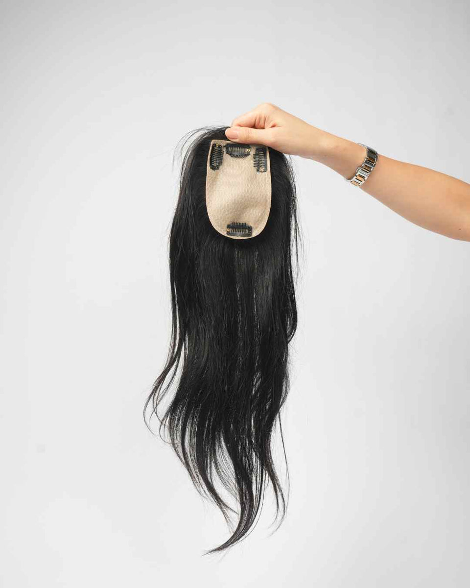 Volume Topper – Silk Base 3×5 Hair Topper, 100% Human Hair| Nish Hair