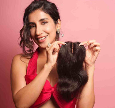 Wavy Hair Topper For Short Hair – Silk Top Topper  3x4 | Human Hair