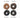 Human Hair Donut Scrunchie Ash Highlights | Small