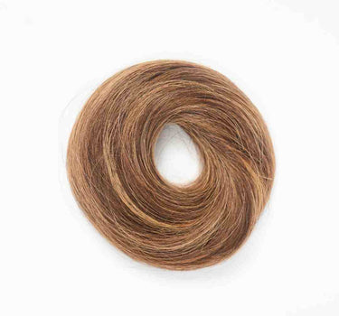 Human Hair Donut Scrunchie Ash Highlights | Small