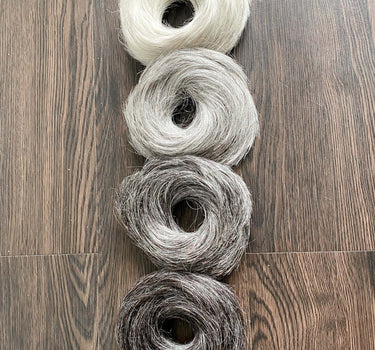Graceful Grays - Donut Scrunchies | Nish Hair