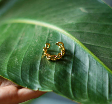 Adjustable Ring – Cuban Link – Tarnish Free | Nish Hair X Evil Eye Jewel
