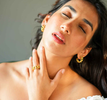 Adjustable Ring – Cuban Link – Tarnish Free | Nish Hair X Evil Eye Jewel
