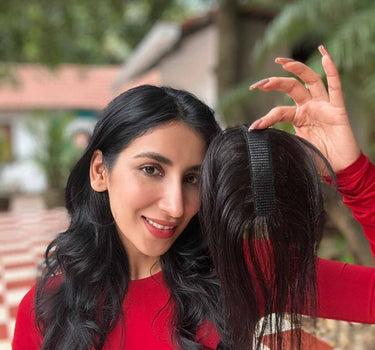 Magic Sticker Hair Topper – Clipless Scalp Coverage Solution