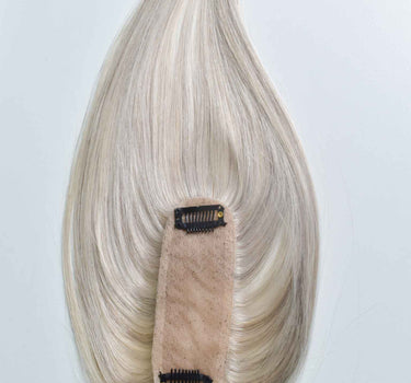 Silver Scalp Line Hair Topper – 1.5 x 5inch – Silk Base