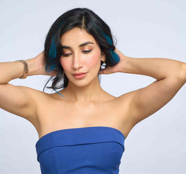 Teal Blue – #Strandout Coloured clip-In Hair| Nish Hair