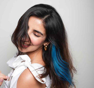 Teal Blue – #Strandout Coloured clip-In Hair| Nish Hair