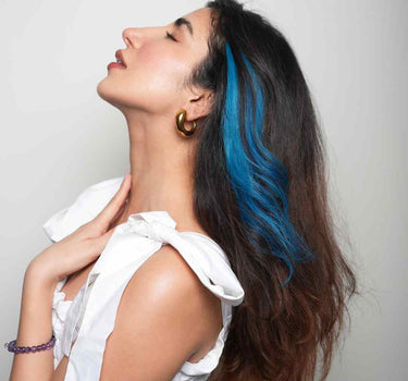 Teal Blue – #Strandout Coloured clip-In Hair| Nish Hair