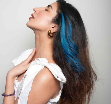 Teal Blue – #Strandout Coloured clip-In Hair| Nish Hair