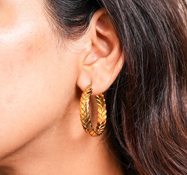 Yale Hoops - Medium Size Thick Hoops | Evil Eye Jewellery