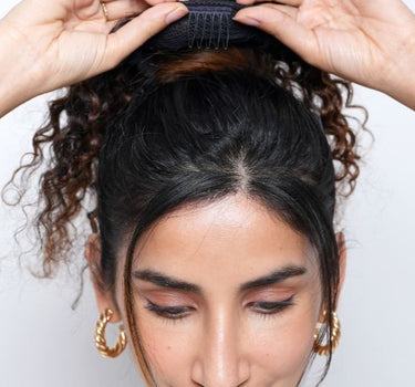 Curly Hair Topknot Extensions – Wrap Around