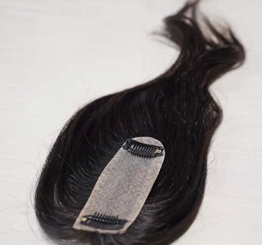 Scalp Line Hair Topper - Dark Black – 1.5 x 5inch – Silk Base