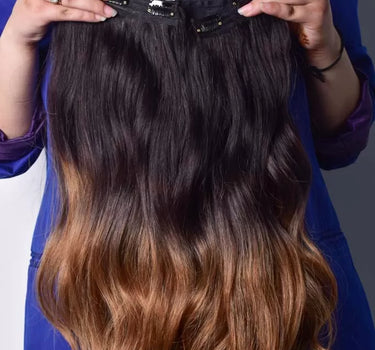 OMBRÉ BLONDE CLIP IN HAIR | Nish Hair