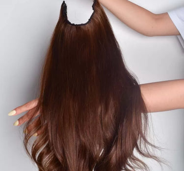 Halo Extensions – Light Brown – Classic Hair Extensions