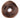 Human Hair Donut Scrunchie Light Brown