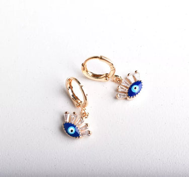 Evil Eye Copper Drop Earrings