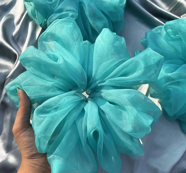 Blue Organza Cloudy | Nish Hair X Threads by Dinckle