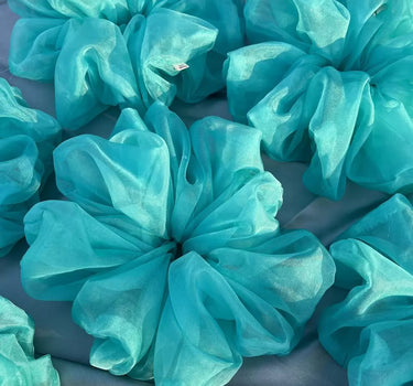 Blue Organza Cloudy | Nish Hair X Threads by Dinckle