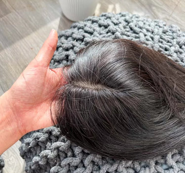 Silk Top Wefted LONG HAIR TOPPER 5x5.5Inch