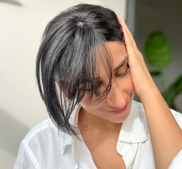 Tiny Topper with Bangs | Hair Topper | Nish Hair