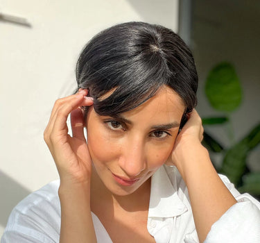 Tiny Topper with Bangs | Hair Topper | Nish Hair