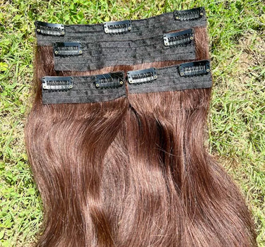 Light Brown – Clip in Hair Extensions – Nish Hair