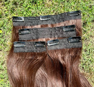 Light Brown – Clip in Hair Extensions – Nish Hair