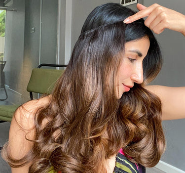 Premium Halo Hair with side Patches Sewn In