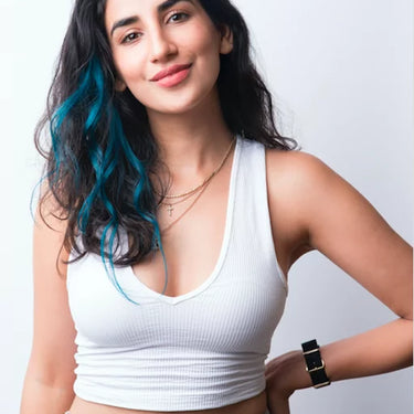 Teal Blue – #Strandout Coloured clip-In Hair| Nish Hair
