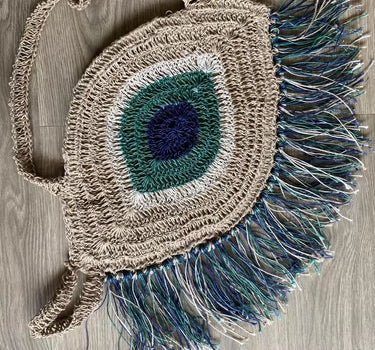 Handmade Evil Eye Boho Sling Bag | Evil Eye Jewel X Nish Hair