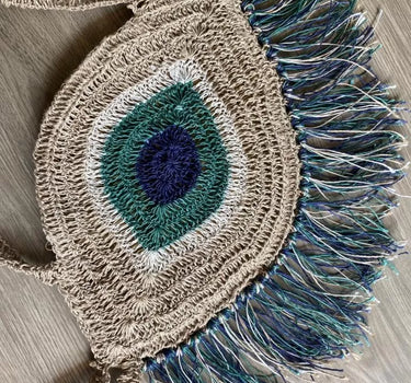 Handmade Evil Eye Boho Sling Bag | Evil Eye Jewel X Nish Hair