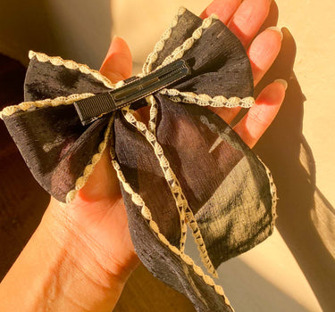 Vintage Black & White Bows | Nish Hair